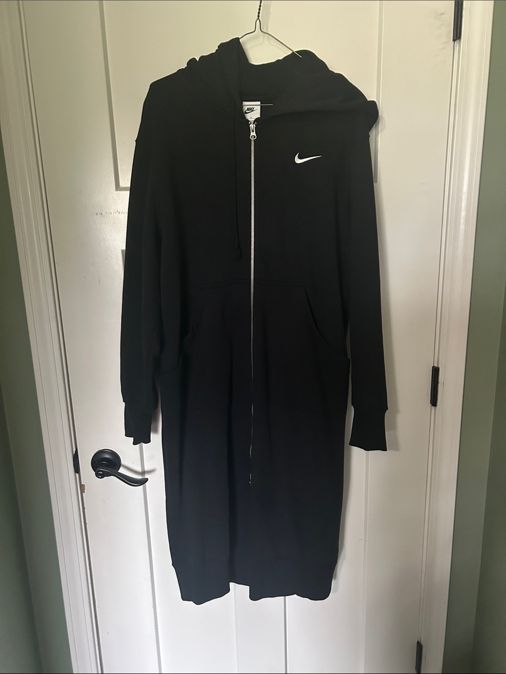 Nike Black Longline Zip Hoodie